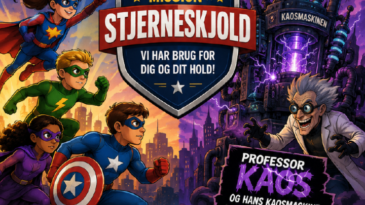 Bliv en del af superhelteholdet